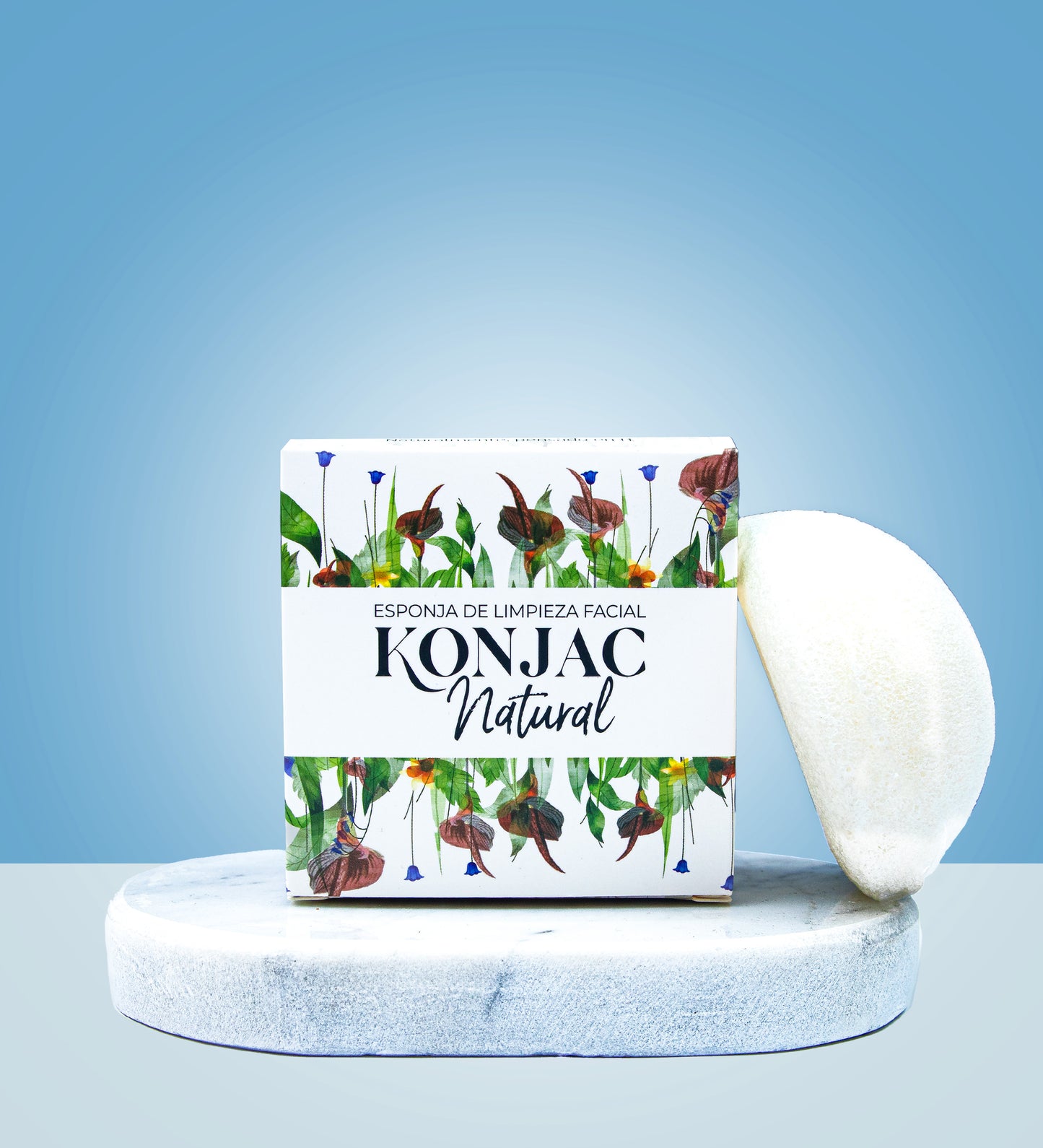 Esponja Konjac para pieles sensibles.