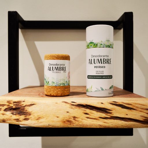Pack Desodorante en envase de madera + Polvo Alumbre para pies