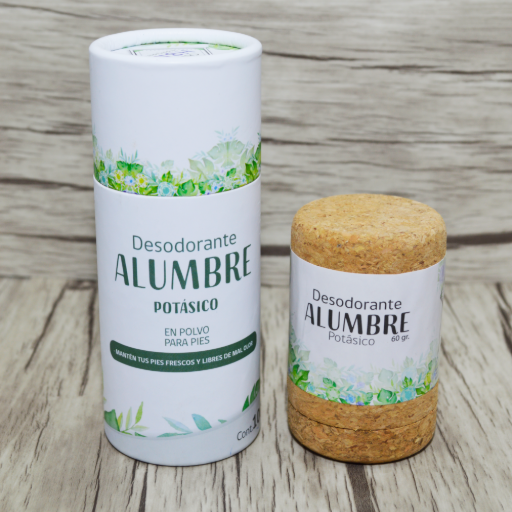 Pack Desodorante en envase de madera + Polvo Alumbre para pies