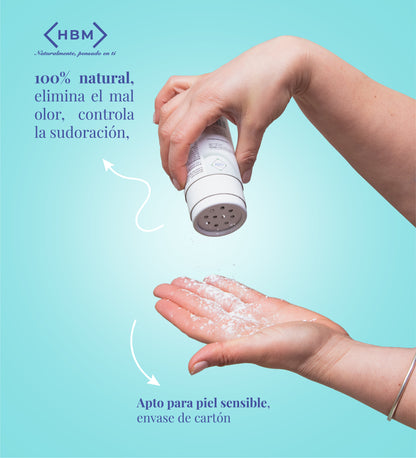 Polvo de alumbre para pies natural