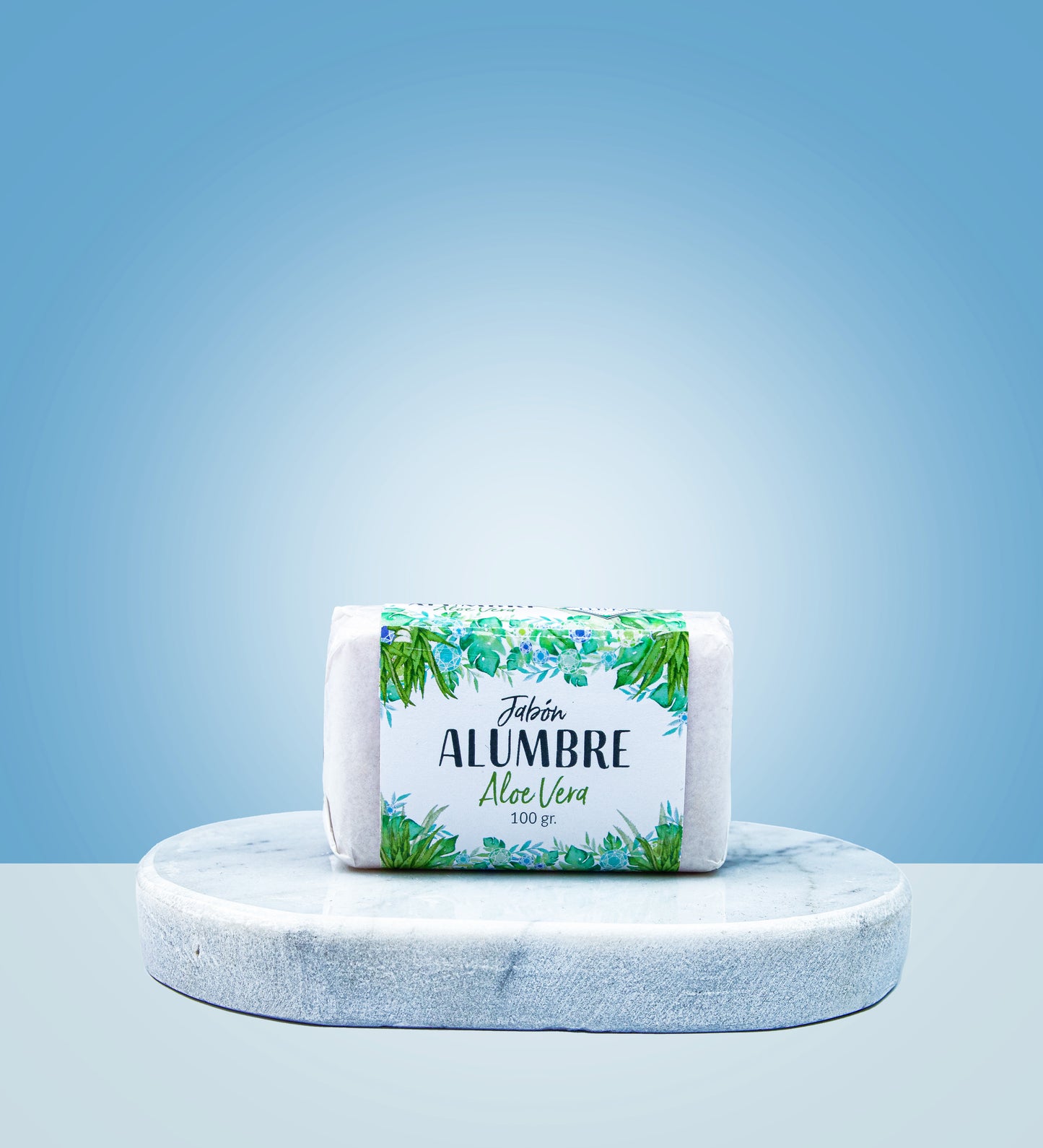 Jabón de piedra alumbre con aloe vera (piel seca y sensible)