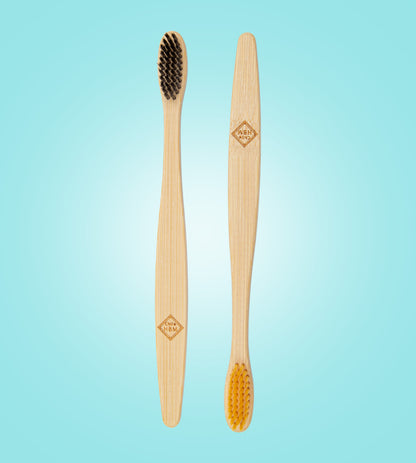 Pack de 2 Cepillos de dientes de Bambú